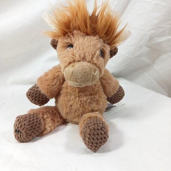 Scentsy Buddy Hamish the Highland Cow Brown Plush Vanilla Bean Scent Clip 8" - Picture 1 of 14
